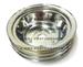 BBC Chevy 3 Groove Chrome Crankshaft Pulley For Long Water Pump - 396 427 454