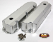 SBF Ford 289 302 351W Fabricated Aluminum Valve Covers - Satin Finish Short Bolt