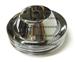 SBC CHEVY 2 Groove Chrome Water Pump Pulley - Long