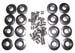 Chevy V8 1.250 Steel 7 deg Retainers and Locks SBC