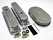 SBC Chevy 5.7L 350 Finned Retro TBI Vortec Aluminum Valve Covers W/ Air Cleaner