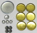 SBF FORD BRASS FREEZE FROST PLUG KIT 260 289 302 351W