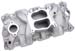 SBC Chevy Cyclone Satin Aluminum Intake Manifold 350