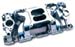 SBC Chevy Crosswind Air Gap Polished Aluminum Intake
