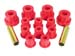 1976-1986 Jeep CJ5 CJ7 Front Leaf Spring Shackle Bushing Kit Red Polyurethane