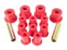 1976-1986 Jeep CJ5 CJ7 Rear Leaf Spring Shackle Bushing Kit Red Polyurethane