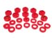 1976-1979 Jeep CJ5 CJ7 Body Mount Bushing Kit Red Polyurethane 22 Bushing Kit