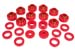 1980-1986 Jeep CJ5 CJ7 Body Mount Bushing Kit Red Polyurethane 22 Bushing Kit