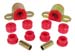 1984-1999 Jeep Cherokee Comanche 1-inch Diameter Sway Bar Bushing Kit Red Poly