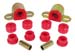 1984-1999 Jeep Cherokee Comanche 7/8" Diameter Sway Bar Bushing Kit Red Poly