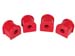 1984-99 Jeep Cherokee Comanche 5/8" Diameter Rear Sway Bar Bushing Kit Red Poly