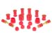 1979-1983 Nissan Datsun 280ZX Complete Suspension Bushing Kit Red Polyurethane