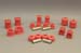 1985-1989 Toyota MR2 Manual or Auto Trans Complete Suspension Bushing Kit Red