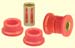 Universal Pivot Bushing 1.5" OD .5" ID 2" L 4 Bushing Halves 2 Sleeves Red Poly