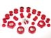 1971-1979 Volkswagen Super Beetle Complete Suspension Bushing Kit Red Poly