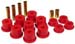 1980-1998 4WD Ford F250 F350 Front Leaf Spring Shackle Bushing Kit Red Poly