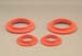 1979-2004 Ford Mustang 79-96 Mercury Capri Rear Coil Spring Isolators Red Poly