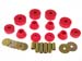 1967-72 Chevy Regular Cab  Body Mount Bushing Kit 2WD 1/2 Ton Pickup Red Poly