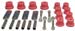 1967-69 Camaro Firebird Multi-leaf Spring Eye Shackle Bushing Kit Red Poly