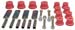 1970-1981 Camaro Firebird Rear Leaf Spring Eye Shackle Bushing Kit Red Poly