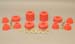 1973-80 Chevy GMC 2WD 4WD Regular Cab Body Mount Bushing Kit 1/2T 3/4T 1T Red