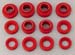 1967-69 Camaro Firebird Hardtop Body Mount Bushing Kit w/o Hardware Red Poly