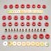 1965-67 Chevelle Malibu El Camino Hardtop Body Mount Bushing Kit Red Poly