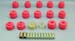 1973-1982 Chevy C3 Corvette Body Mount Bushing Kit Red Polyurethane 16 Piece