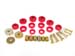 1967-81 Camaro Firebird Body Mount Bushing Kit w/ Hardware Red Polyurethane