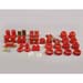 88-98 GM C10 C1500 C20 C2500 C30 C3500 Complete Suspension Bushing Kit Red Poly