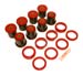 1965-88 Grand Prix Cutlass LeMans Rear Control Arm Bushings Red Polyurethane