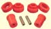 1984-1987 Pontiac Fiero Engine Cradle Mount Bushing Kit Red Polyurethane