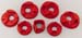1988-1991 Honda Civic CRX Motor Mount Inserts 4 Mount Set Red Polyurethane