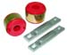 1988-2000 Honda Civic Rear Trailing Arm Suspension Bushing Kit Red Polyurethane