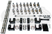 PRW 3239022 Ford 352-428 FE Shaft Mount Alloy Steel Rocker Arm System 1.75 Ratio