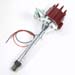 Plug N Play Billet Ignitor II Distributor Chevy BBC SBC w/ Vac Red Male Cap