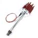 Plug N Play Billet Distributor Ignitor III Chevy BBC SBC No-Vac Red Male Cap