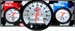  2-1 Gauge Panel OP WT w/ Lights and Tach