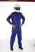 SafeQuip Series 110 1 Piece Race Suit Large Blue with Black Stripes