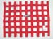 Safe-Quip 18x24 SFI Racing Ribbon Window Safety Net Red