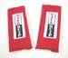 Safe-Quip Racing Harness Seat Belt Shoulder Pads - RED