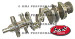 SAC 9-10454L NEW BBC SCAT 454 CRANKSHAFT BIG BLOCK CHEVY GM 1 PIECE REAR MAIN