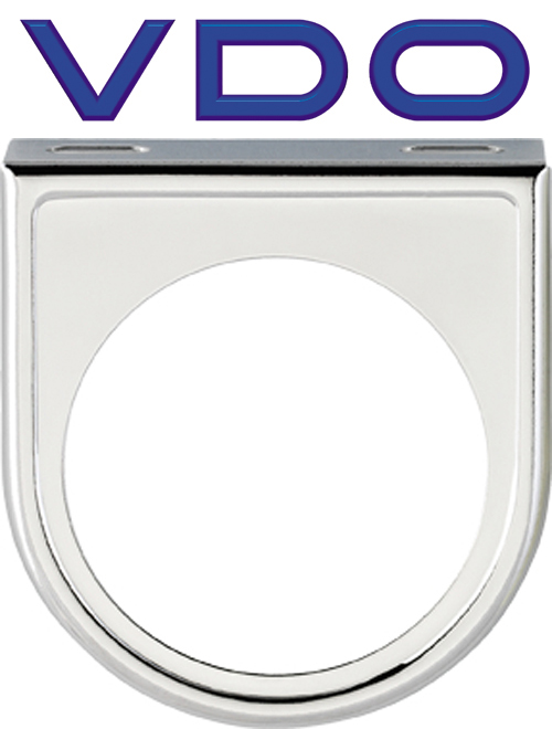 VDO 240-034 Single 1 Gauge Pod Mounting Bracket - for 2-1/16 Gauges Chrome Trim