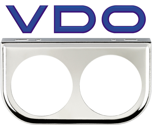 VDO 240-035 Double 2 Gauge Pod Mounting Bracket - for 2-1/16 Gauges Chrome Trim