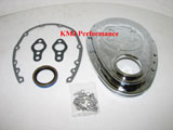 Chevy 327 350 400 Aluminum Timing Chain Cover Kit sbc