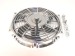 Chrome 10" Curved S Blade Electric Cooling Radiator Fan