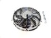 Chrome 12" Curved S Blade Electric Cooling Radiator Fan