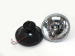 Replacement 7" Plastic Headlight w/ Amber Turn Signal Light