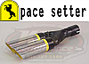 PaceSetter 95-9904 Dual 2-1/2" Outlet Monza Exhaust Tips w/ Resonators Fits 2"