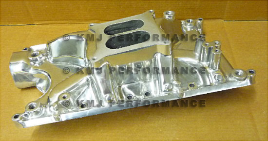 SBF FORD 351W Windsor Polished Aluminum Intake Manifold